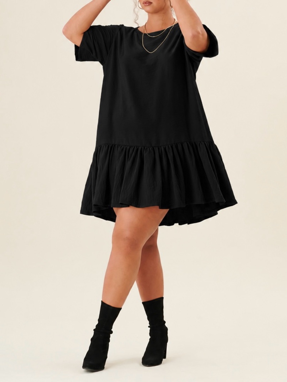 Emma Knudsen Lauren Drop Waist Dress - Black - Small